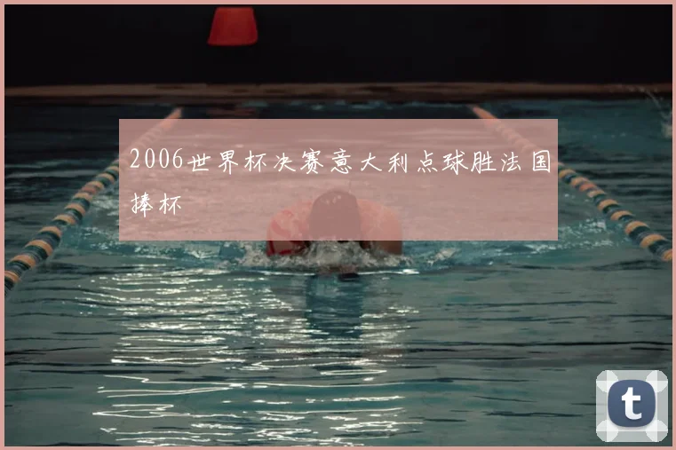 2006世界杯决赛意大利点球胜法国捧杯